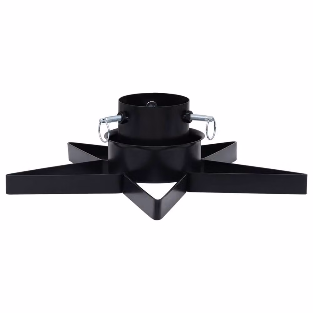 Berkfield Home Christmas Tree Stand, Black, W/D/H: 47 x 47 x 13.5 cm – 2