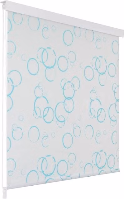 Berkfield Home Bubble Shower Roller Blind, White, W: 100 cm, H: 240 cm