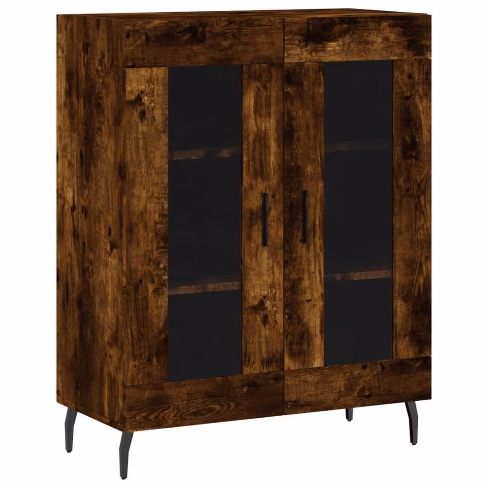 Berkfield Home Classic Sideboard in Smoked Oak, Brown, W/D/H: 69.5 x 34 x 90 cm – 2