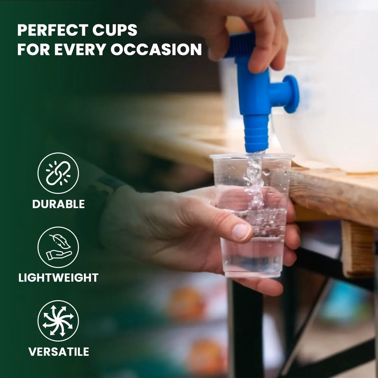 ECONX 7oz Transparent Disposable Plastic Drinking Cups, 1000 Pack – 3