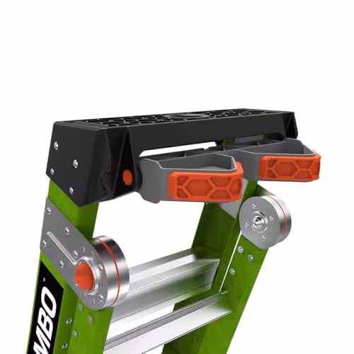 Little Giant King Kombo 6 Tread Industrial Multi-Purpose Fibreglass Ladder in Hi-Viz Green – 2