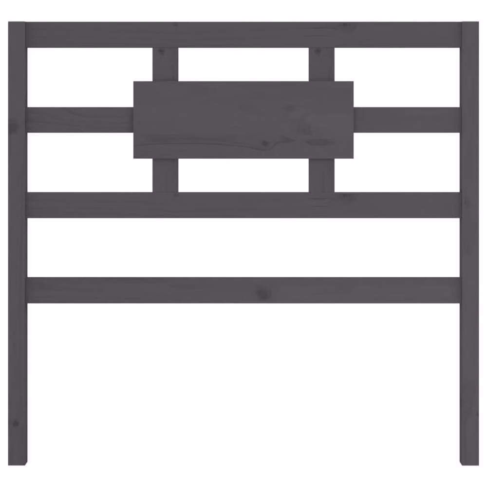 Berkfield Home Grey Rustic Solid Pine Wood Bed Headboard W/D/H: 95.5 x 4 x 100 cm – 3