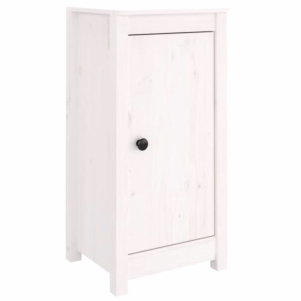 Berkfield Home Set of 2 White Rustic Solid Wood Pine Sideboards, W/D/H: 40 x 35 x 80 cm – 2