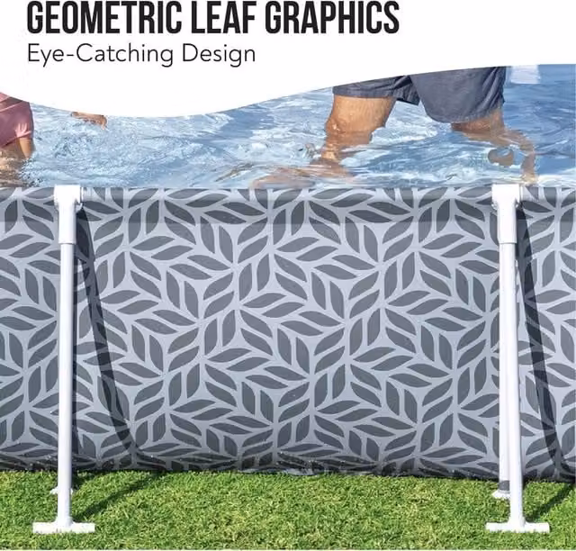 Bestway Steel Pro Above Ground Pool Set in Light Grey
