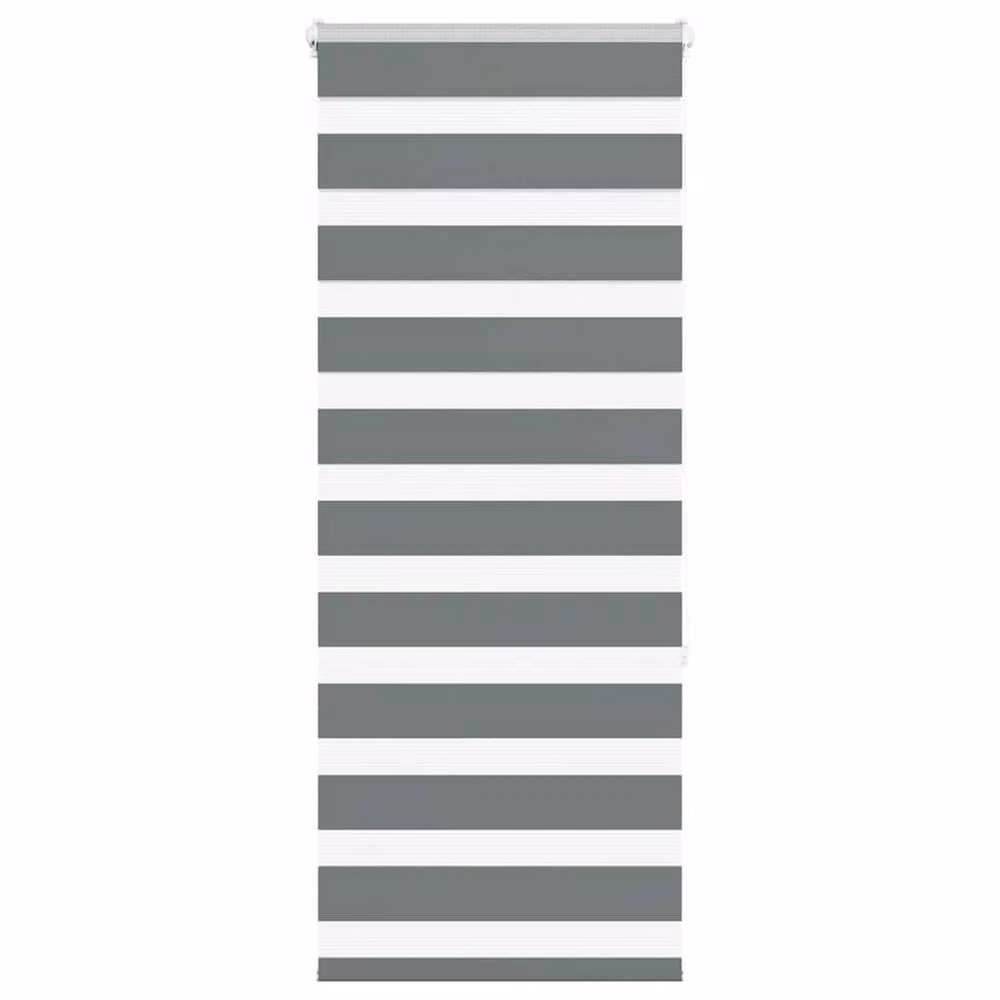 Berkfield Home Elegant Zebra Blind in Dark Grey, W: 60 cm, H: 150 cm – 2