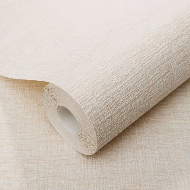 Erismann Hessian Weave Abstract Non-Woven Vinyl Wallpaper in Beige