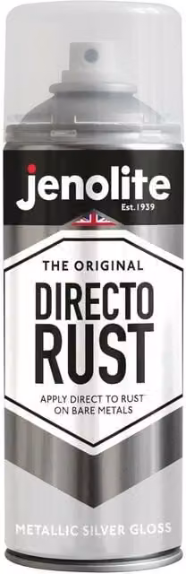 Jenolite Metallic Gloss Primer Paint for Metal, Silver, 0.4 l