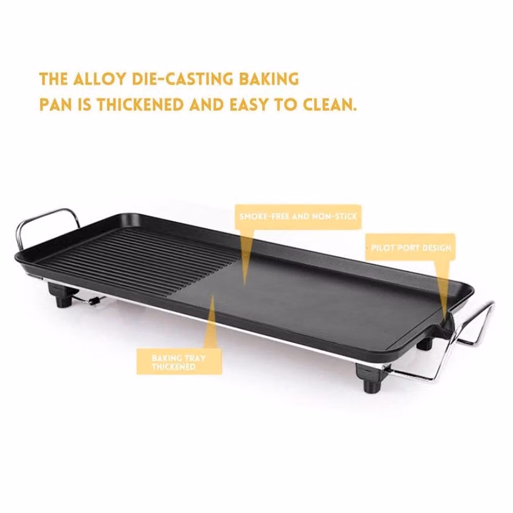EONLION L-Electric Garden Grill BBQ in Black, Width: 100 cm – 2