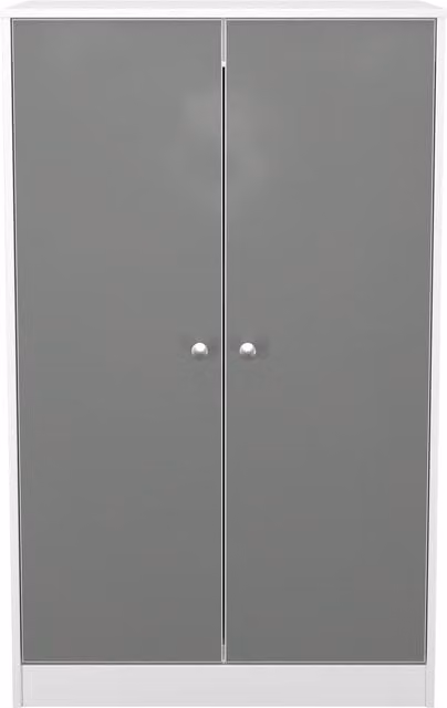 Ready Assembled 2 U Stowe 2 Door Midi Wardrobe in Mid Grey – 1