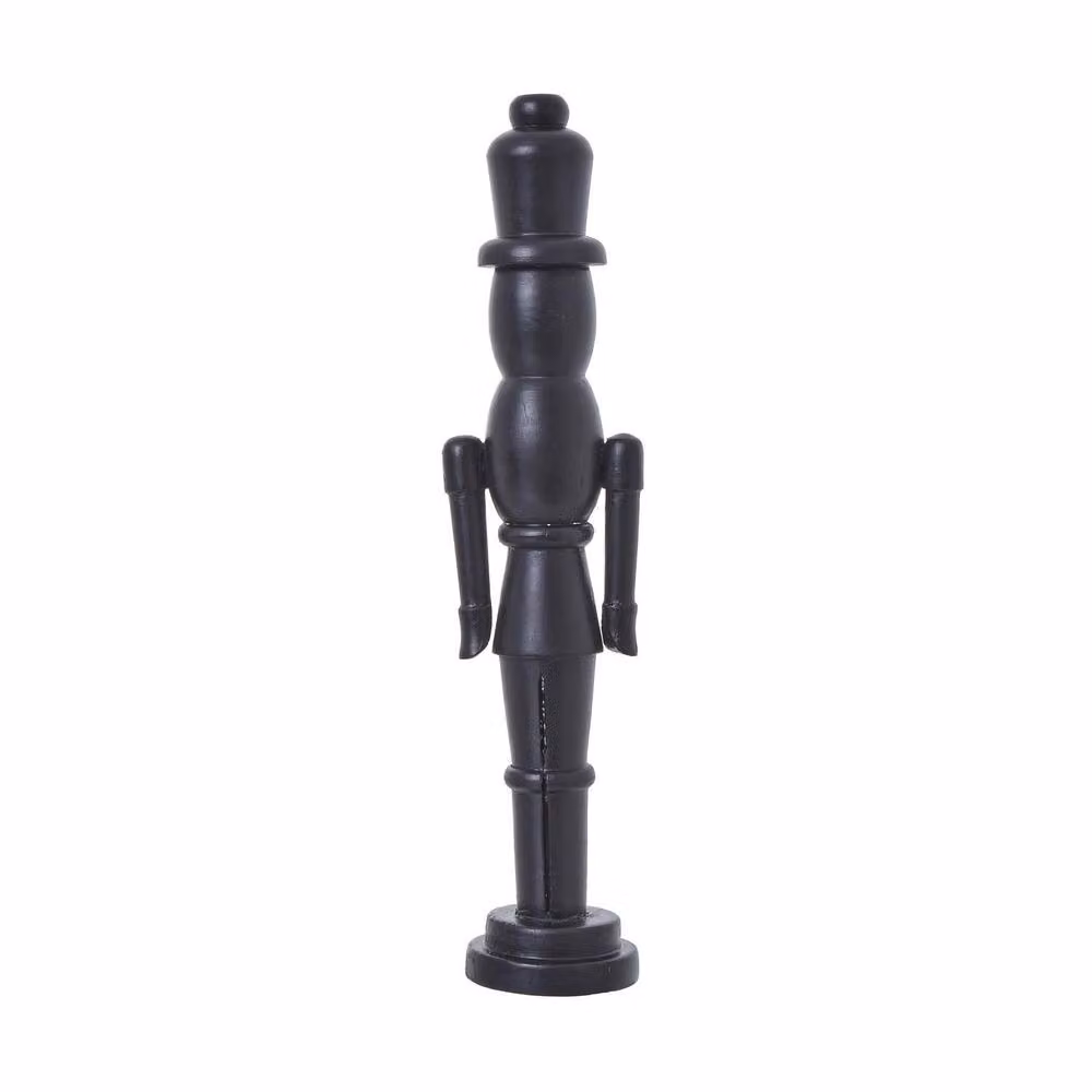 Hill Interiors Black Wooden Nutcracker Christmas Ornament – 2