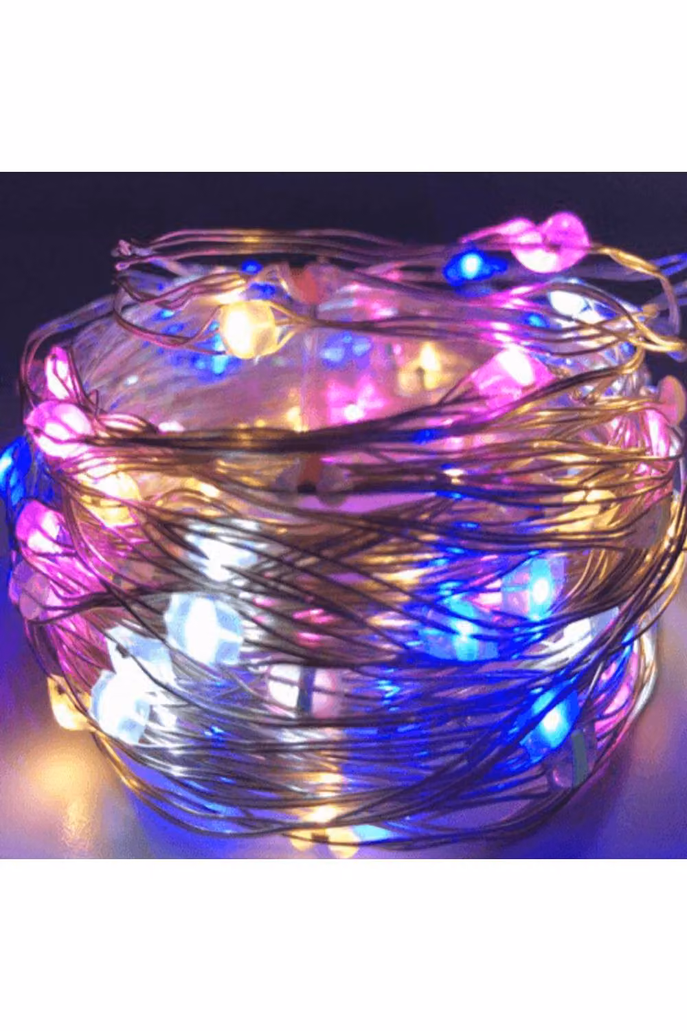KDMD Multicolor RGB LED Outdoor Christmas String Lights with Remote Control, 60 Bulbs – 2