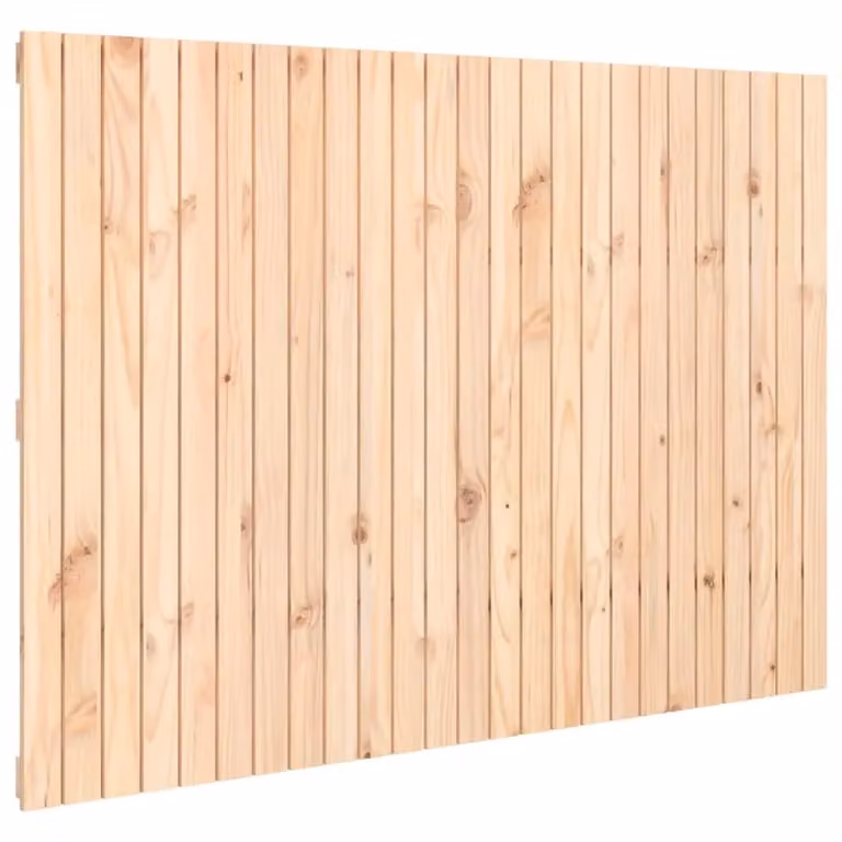 Berkfield Home Rustic Solid Wood Pine Wall Headboard, Brown, W: 159.5 cm, D: 3 cm, H: 110 cm
