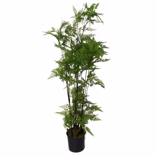 Leaf Artificial Moss Base Fern Foliage Plant in Green, Height: 150 cm