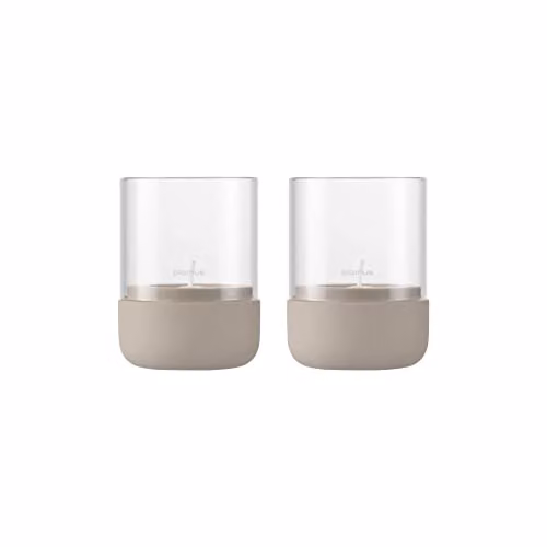 Blomus Calma Hurricane Lantern XS in Grey and Transparent
