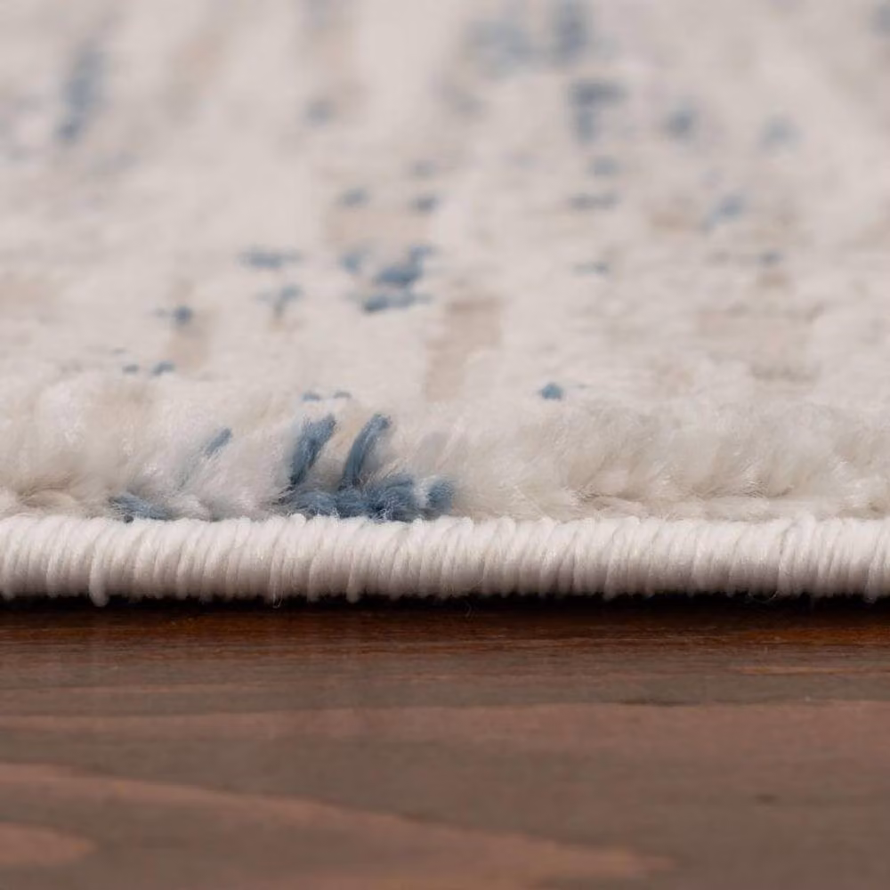 THE RUGS Carmel Abstract Area Rug, Ivory and Blue, W: 160 cm, L: 230 cm – 3