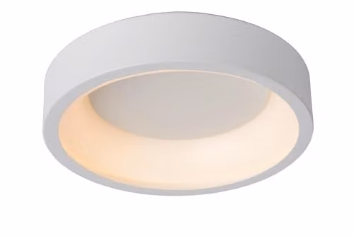 Lucide Talowe LED Flush Ceiling Light, White, Diameter: 30 cm, Dimmable, 20W Warm White – 1
