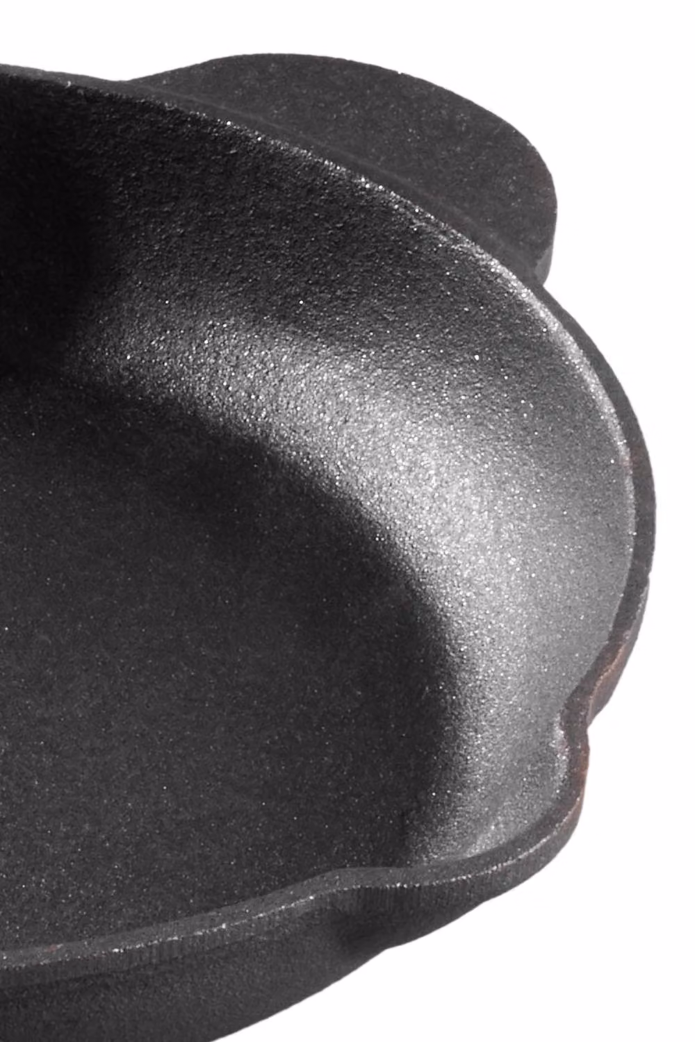 Garden Sanctuary Uncoated Cast Iron Round Skillet Frying Pan with Handle, Black – 3