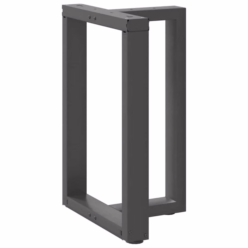 Berkfield Home T-Shaped Dining Table Legs, 2 Piece Steel Set in Anthracite Grey, W: 60 cm, D: 35 cm, H: 72-73 cm – 3