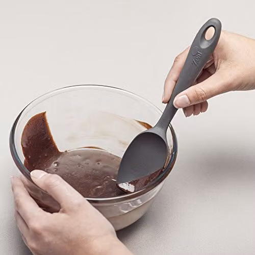 Zeal Silicone Non-Scratch Spatula Spoon, Grey, 20 cm – 4