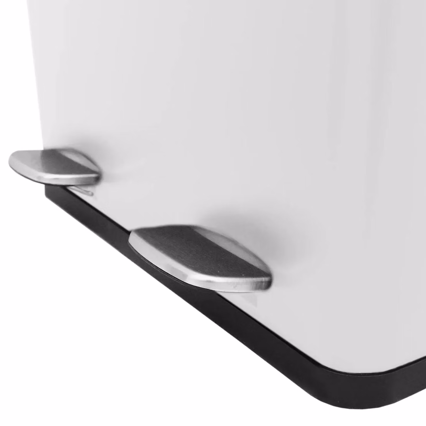 Monstershop 60L Dual Pedal Bin in White with Removable Inner Bucket – 4