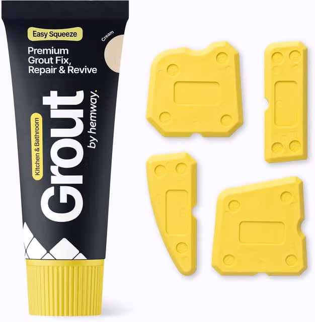 Hemway Grout Reviver Kit in Beige and White