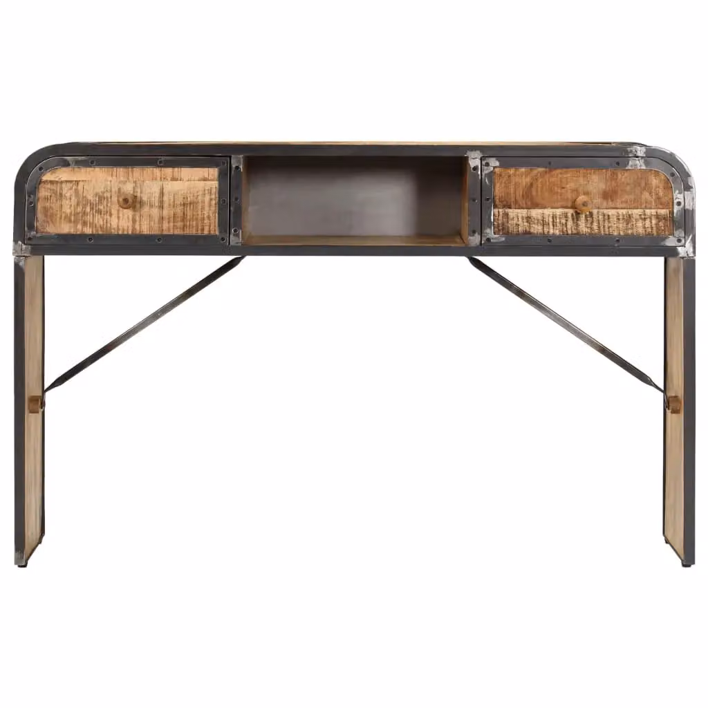 Berkfield Home Industrial Mango Wood Sideboard in Brown, W/D/H: 120 x 30 x 75 cm – 2