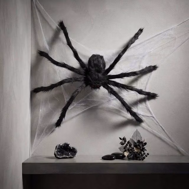 Garden Greatness Colossal Creepy Crawly Spider Halloween Display in Black and Multicolour