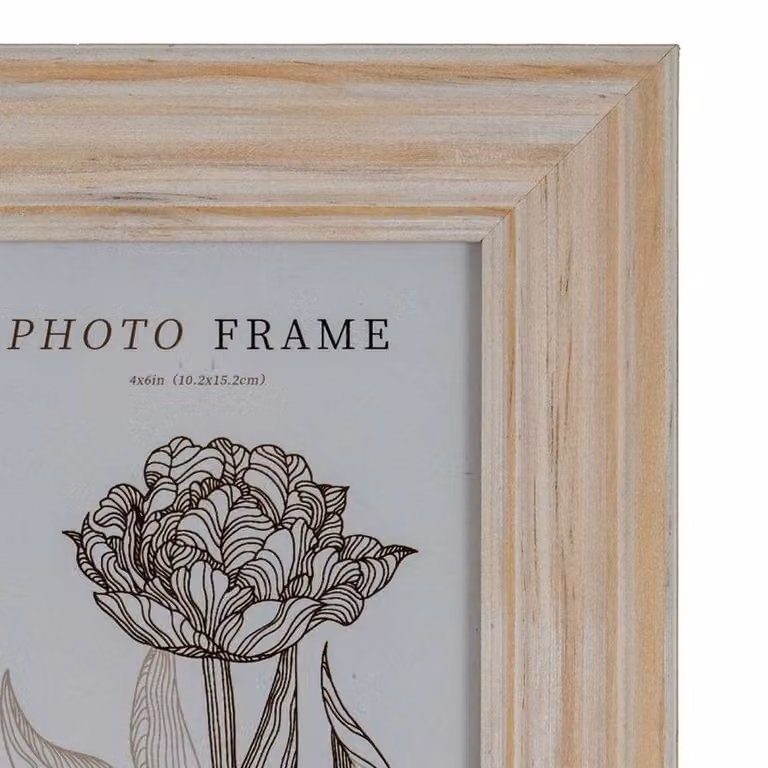 Hill Interiors Isla Single Wood Photo Frame, White, 10 x 15 cm