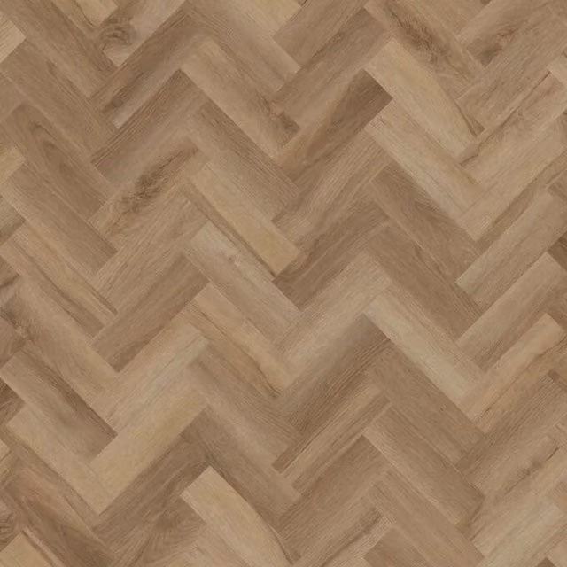 Vinyl Flooring UK Colonia Glue-Down Luxury Vinyl Tile Wood Look Plank in Brown, 2mm Thick, Covers 3.34sqm