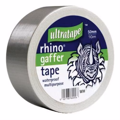 Ultratape Rhino Multipurpose Gaffer Tape, Silver, Pack of 4 (Width: 50 mm, Length: 50 m)