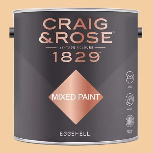 Craig & Rose 1829 Eggshell Paint in Beauvais Cream, 2.5 l