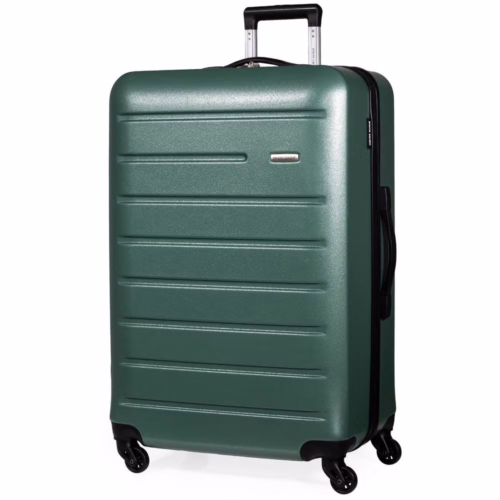 Pierre Cardin Voyager Hard Shell Lightweight 4 Wheel Durable Travel Suitcase, Green, 3 Pack – 2