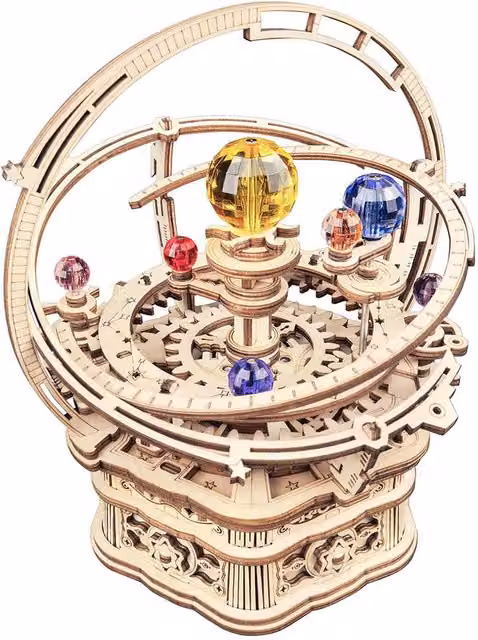 ROKR Rotating Starry Night Multicolour Wooden Music Box