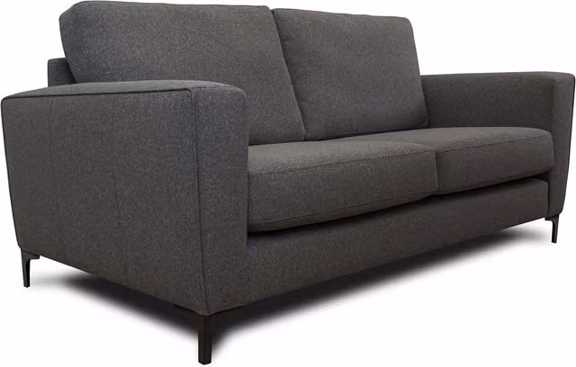 Modern Home Belmont 3 Seater Upholstered Fabric Sofa in Grey