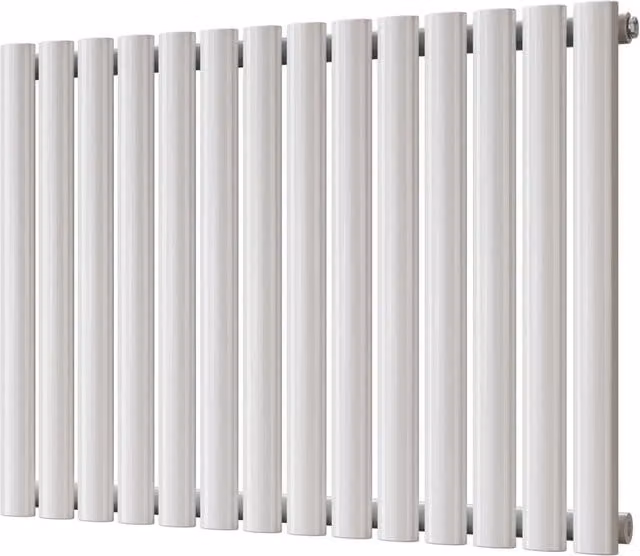 Omeara White Vertical Single Panel Radiator H: 812 mm, W: 600 mm