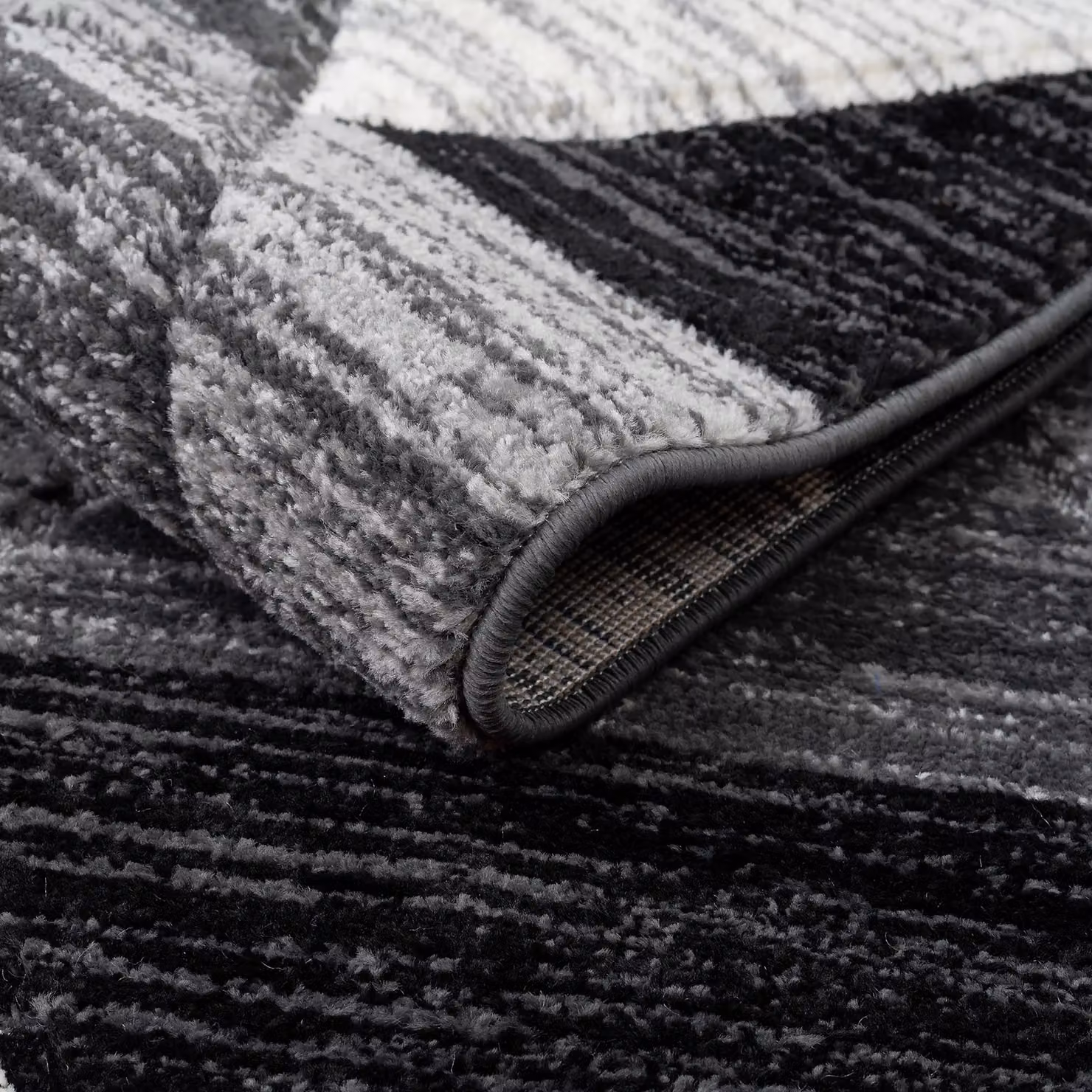 Home Republic Vision Geometric Carved Rug in Grey, W: 80 cm, L: 150 cm – 2