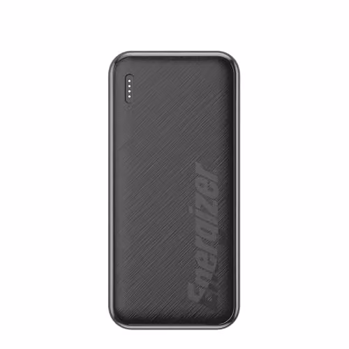 Energizer Black Power Bank 10,000mAh with USB-A and USB-C Triple Fast-Charging Ports