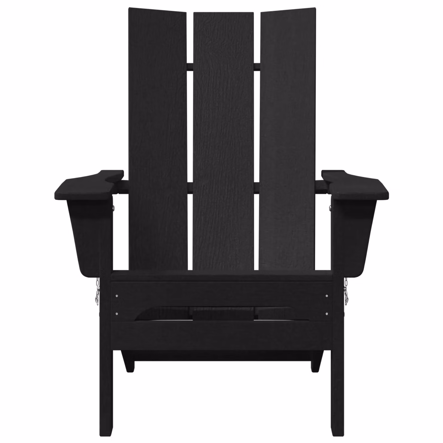 Berkfield Home Set of 2 Foldable Adirondack Chairs in Black, W/D/H: 74.5 x 80.5 x 90 cm – 5