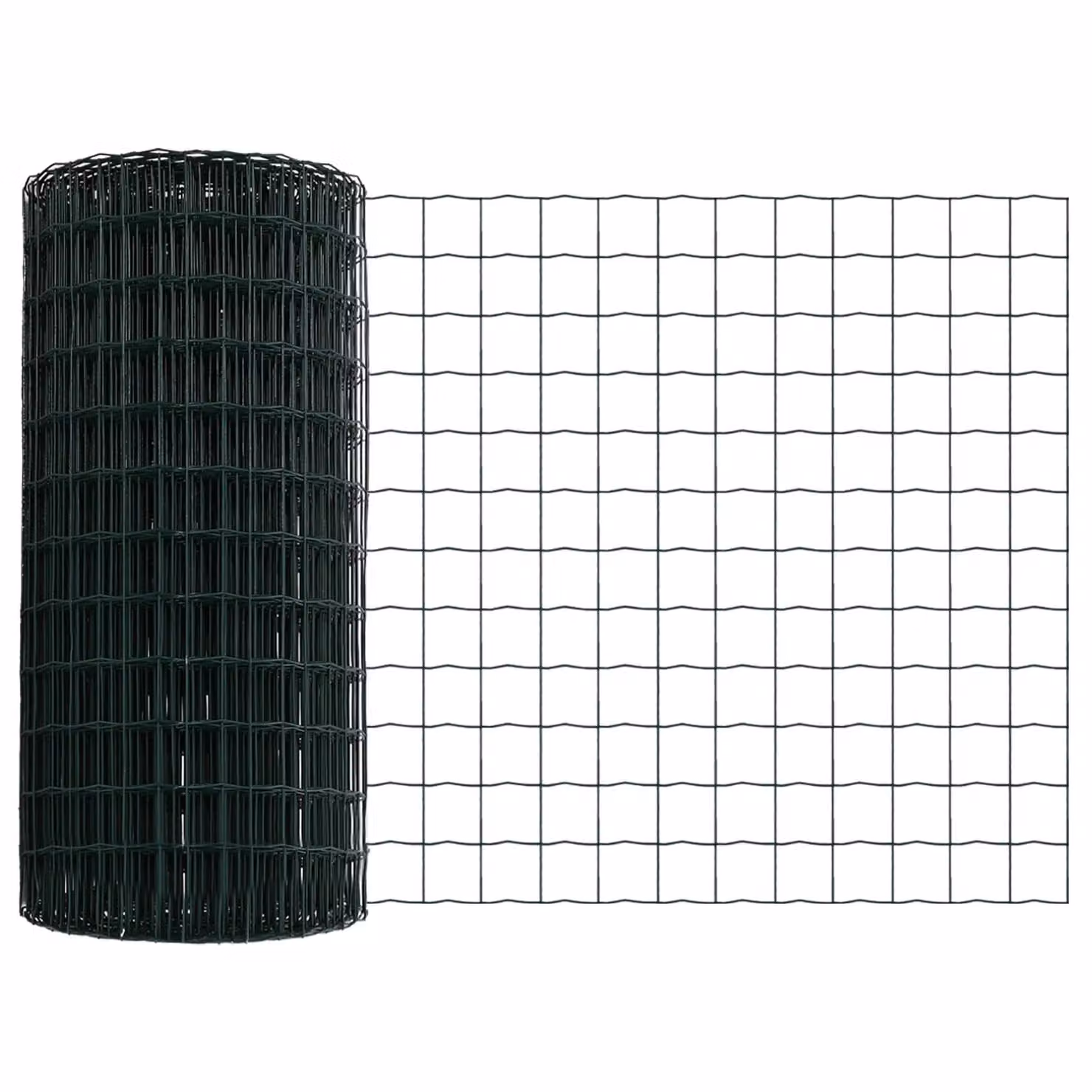 Berkfield Home Euro Fence with 13 Posts, Galvanised Steel, Green and Silver, 0.8 x 25 m – 5