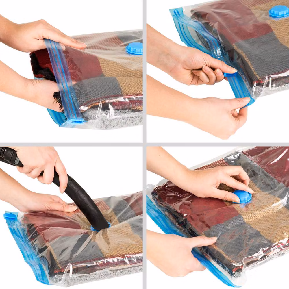 tectake Large Transparent Vacuum Storage Bags – 3