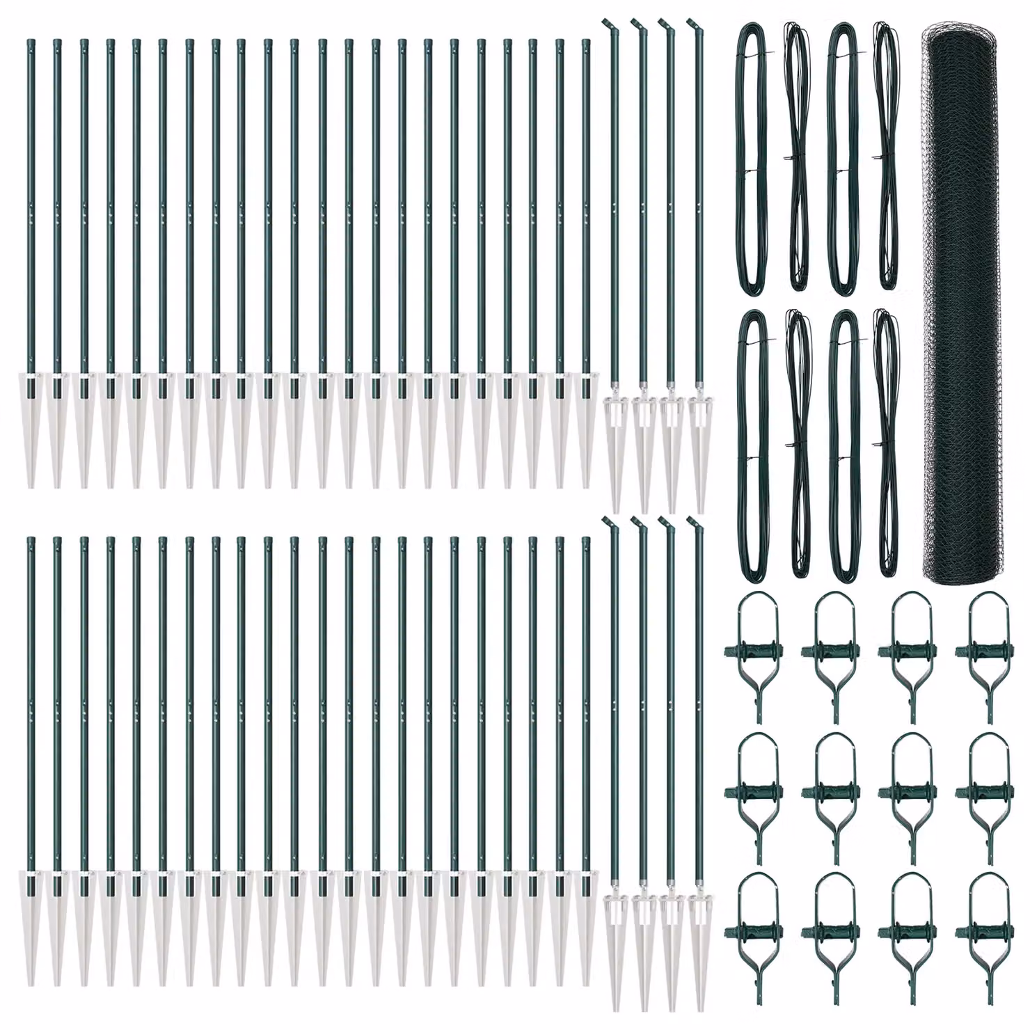 Berkfield Home Green Steel Hexagon Fence, 2 x 100 m – 2