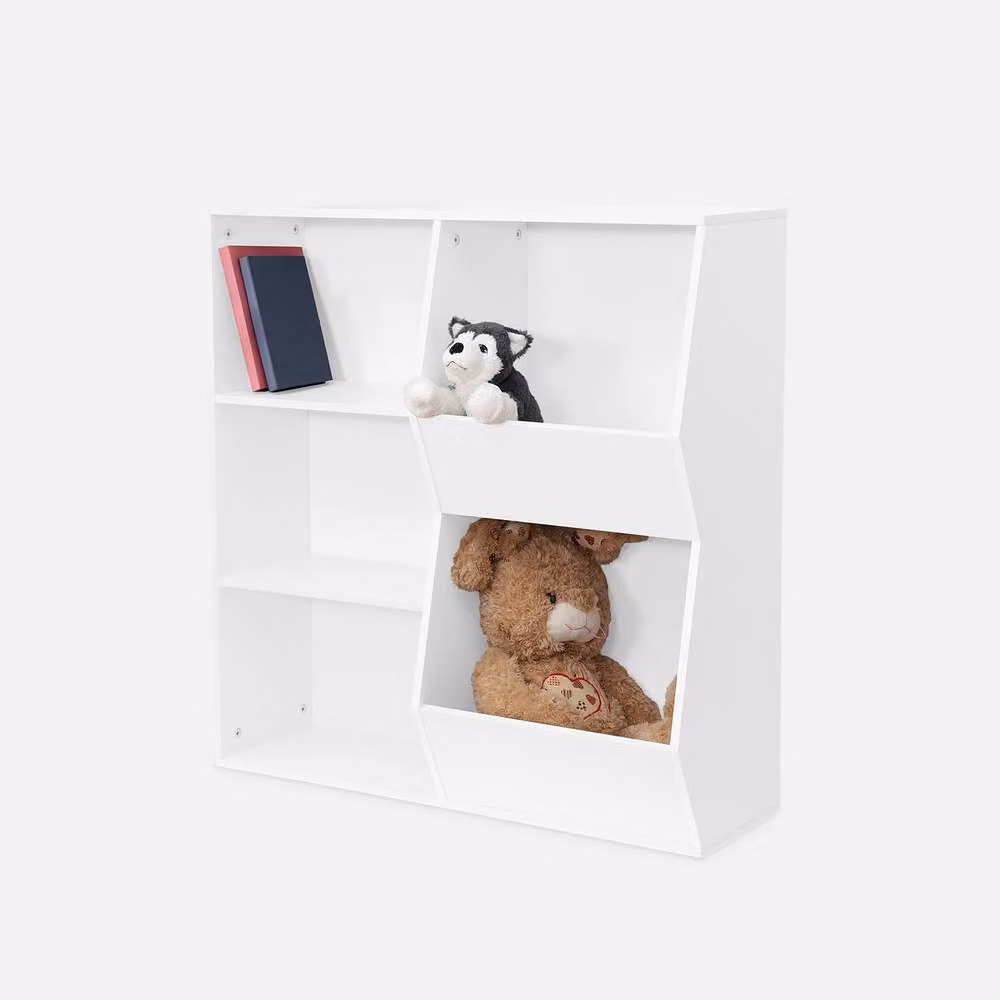 sweeek Storage Unit with 3 Shelves and 2 Storage Spaces in White, W/D/H: 82.5 x 80.0 x 23.8 cm – 2