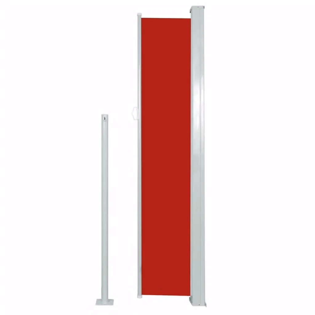 Berkfield Home Red Patio Terrace Side Awning with Manual Pull and Polyester Fabric, W/H: 160 x 300 cm – 3