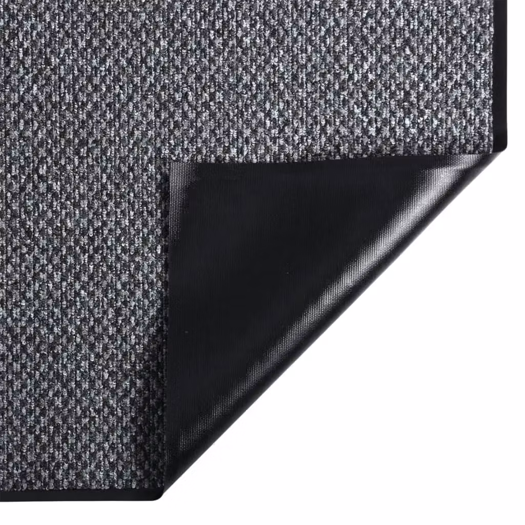 Berkfield Home Non-Slip Brushing Doormat, Grey and Black, W: 40 cm, D: 60 cm – 3