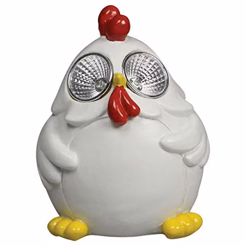 Luxform White Hen LED Solar Light with Stone Effect – 1