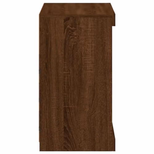 vidaXL Modern Sideboard with Integrated LED Lights in Brown Oak, W/D/H: 60.5 x 37 x 67 cm – 3