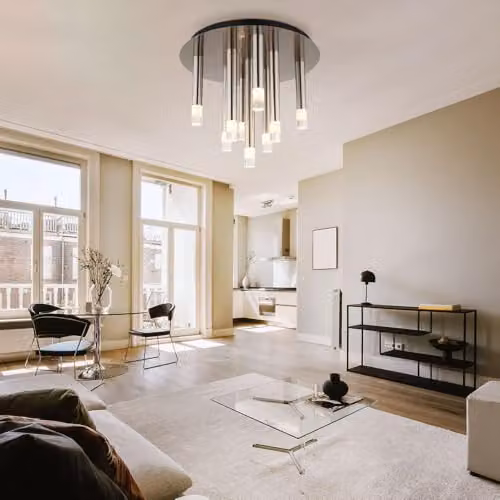 Globo Lighting Modern Semi Flush Ceiling Lamp in Grey and Silver with 9x G9 Bulbs, Height: 29.6 cm – 5