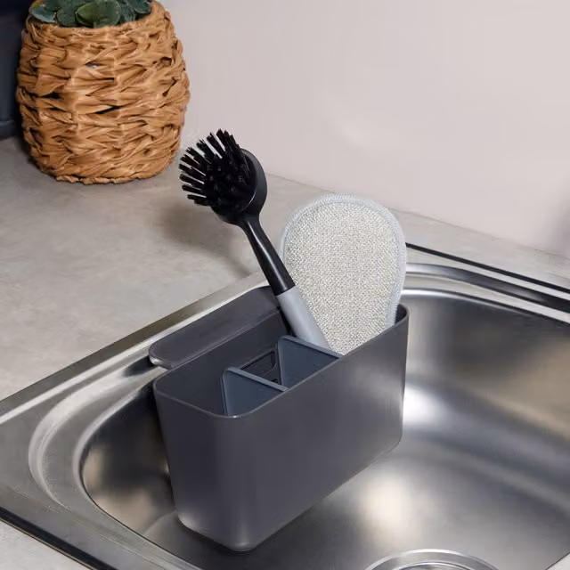 Kitchen Master Rectangular In Sink Caddy in Grey