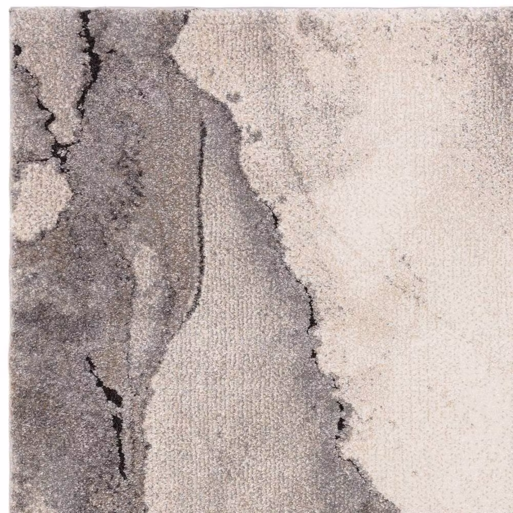 The Rug Shop UK Grey Abstract Modern Machine Woven Stain-Resistant Rug, W: 200 cm, D: 290 cm – 2