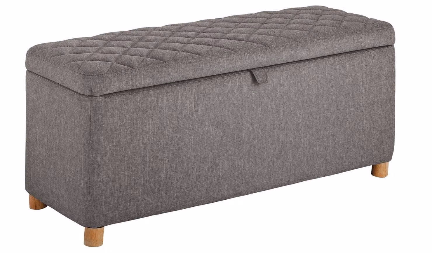 James Grey Fabric Large Modern Multi-Functional Ottoman W/D/H: 102 x 45 x 45 cm